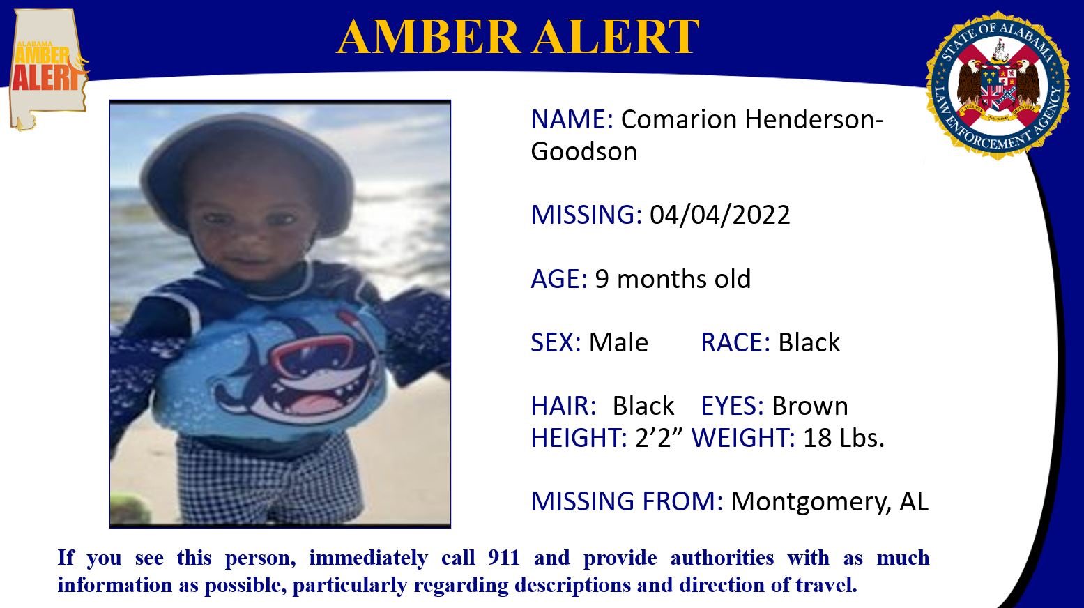 Crenshaw County Sheriff’s Office on Twitter "Please RT. AMBER ALERT