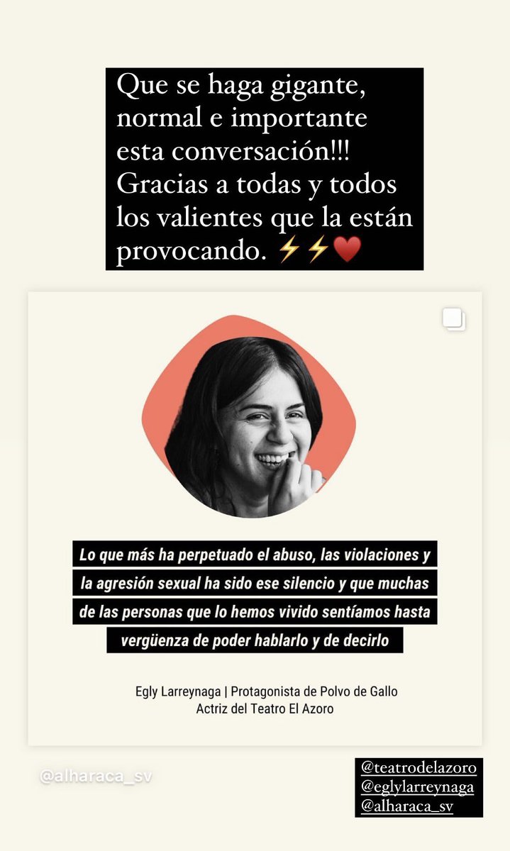 tefcham's tweet image. El silencio no es opción. #polvodegallo apoyamos el talento local que alza la voz por esta causa.