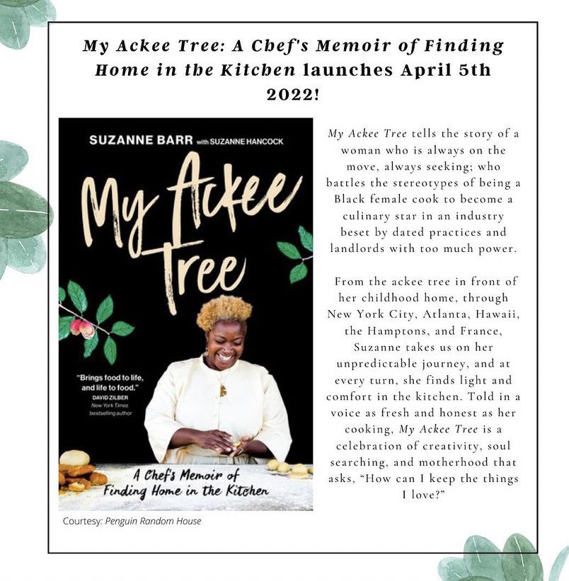 vanessalingyu's tweet photo. Iโm so excited that @Suzannebarrfood is sharing her book in Toronto this week - because buy the book! And MASSIVE HUGS ๐ #MyAckeeTree @randomhouseca https://t.co/yGsN99Oqfc