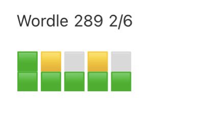 Boom 💥 #Wordle289