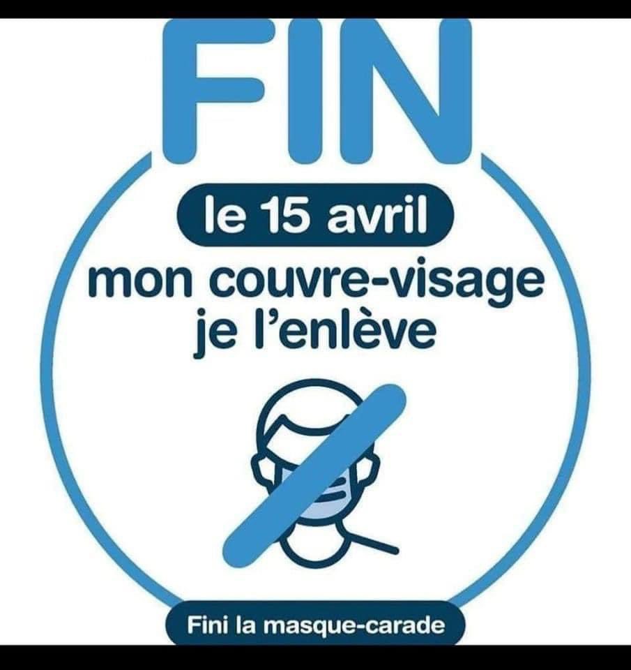 EscapeWokistan's tweet photo. @gobeillades @francoislegault Le 15 avril, le masque disparaît!
Pour moi, c'est déjà disparu depuis longtemps!
#FINduMasque https://t.co/OaBnW8XGfO