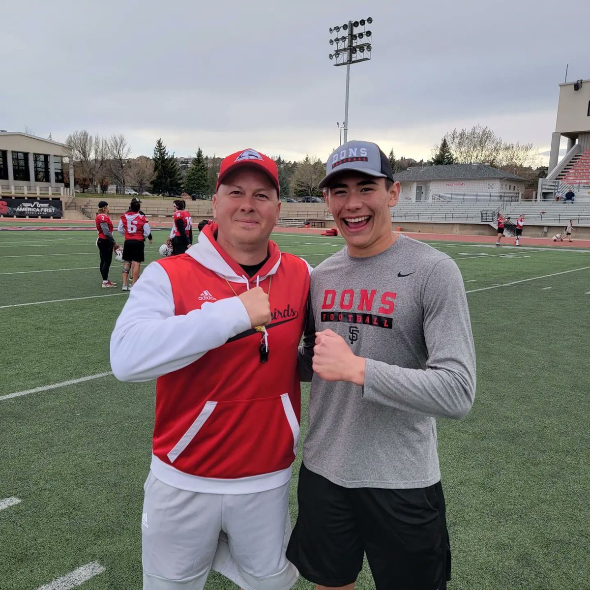 Can't even tell you great it was to see SUU practice today! Thank you <a href="/delanefitz/">DeLane Fitzgerald</a> for the hospitality! Go TBirds!