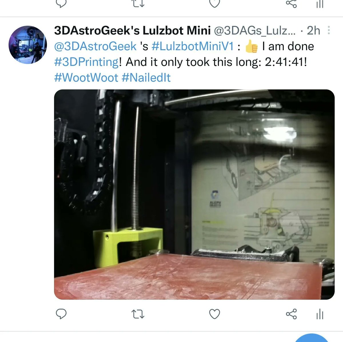3DAstroGeek's tweet photo. I recently replaced the door knob on this door with a deadbolt and then realized I lost the handle... #3DPrinting to the rescue! ๐ฆธ๐ฝโโ๏ธ
.. .. ..
#FunctionalPrint #AdditiveManufacturing #LulzbotMini #ColorFabb #OctoPrint #RaspberryPi https://t.co/lHNPrAHhuK