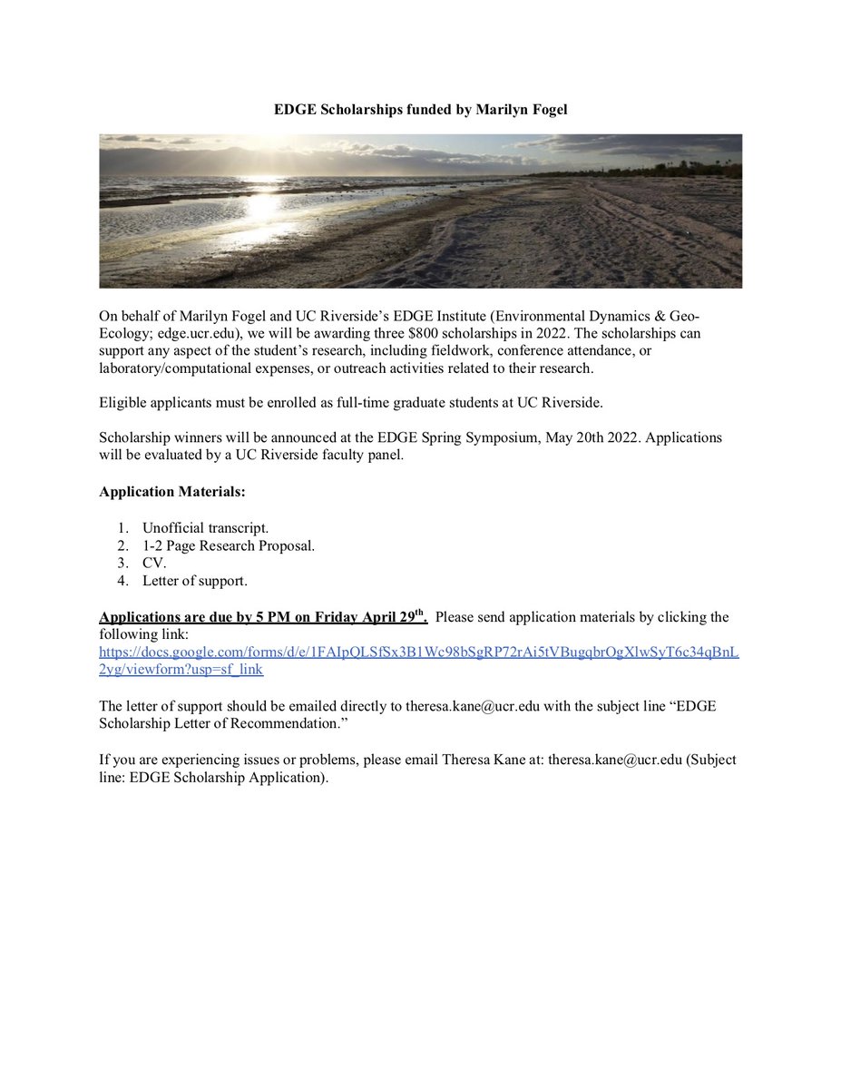 2022 EDGE Scholarships! Applications open now!