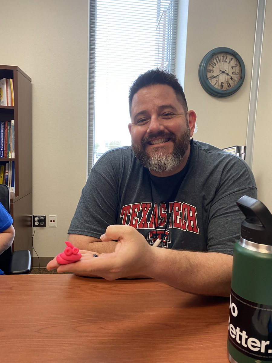 HighPointColts's tweet photo. Your HPE admin team works hard and plays hard! Thank you for the challenge, Belton Early Childhood School! We had some play time during our admin meeting today! #bisdcollaborativeplaychallenge https://t.co/zBVEVMxsbU
