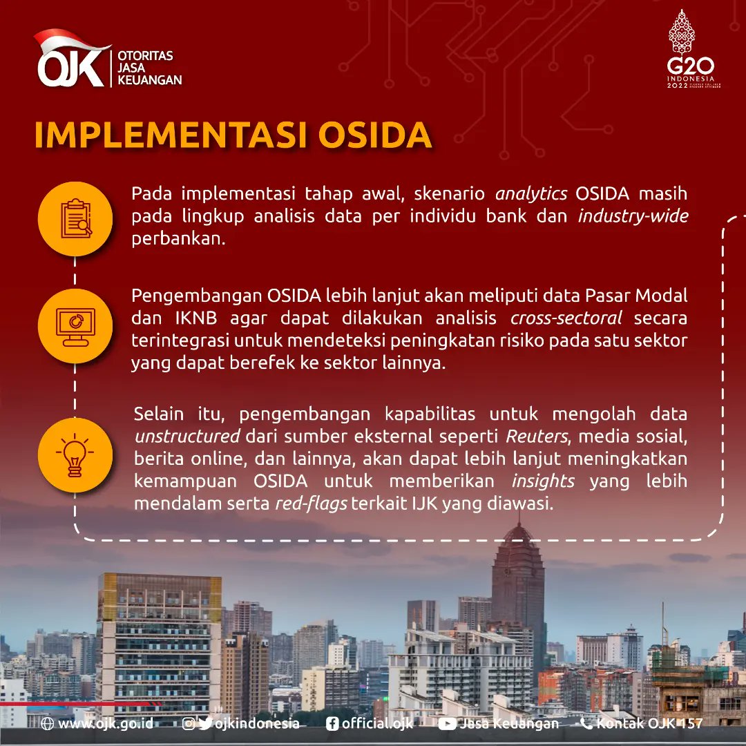 ojkindonesia's tweet photo. serta dapat memberikan informasi yang lebih komprehensif bagi pengawas untuk dapat melakukan supervisory actions dengan lebih dini.

Seperti apa implementasi OSIDA? Simak penjelasan Kepala Eksekutif Pengawas Perbankan OJK pada OJK Update kali ini.

#OJKIndonesia #Keuangan #OSIDA https://t.co/exNyBVdtEr