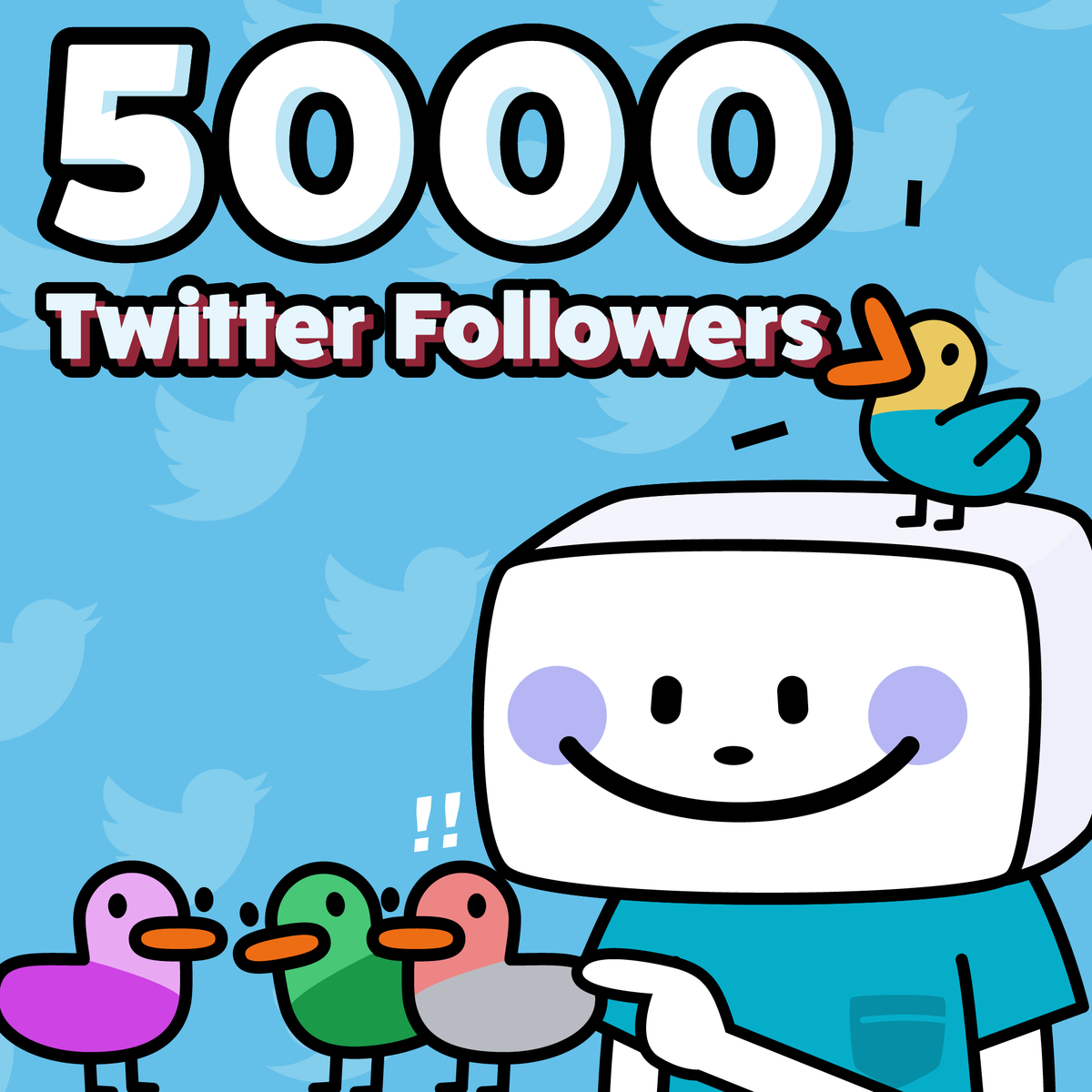 Tweet tweet~!

5K followers is just an amazing beginning!

We are humbled to have you onboard with us in this happy little project.

Thanks for the follow &amp; let's make 10k happen! #WAGMI