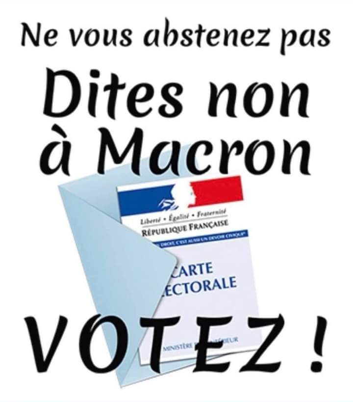 aviasurf's tweet photo. Dernière ligne droite . Tous aux urnes pour dégager #MacronDehorsDesLePremierTour . 
On compte sur vous . 
Moi ce sera #JeVotePourZemmour
 #ToutsaufMacron https://t.co/ldD4P09Ekd