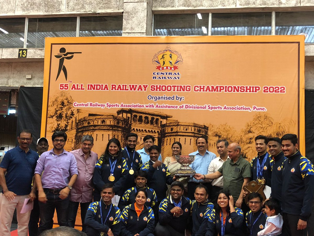 devlalivala's tweet photo. Won 4 Gold's π₯ in 55th All India Inter Railway Shooting Competition, Pune 2022. Thanks a lot ππ» @jaspalrana2806 for everything #TeamJR
Thank you @drmpune for all your support.
We won againπ₯#CR @Central_Railway #Champions #7YearsinRow
@RailMinIndia @AshwiniVaishnaw @Media_SAI https://t.co/mxAg7f762Q