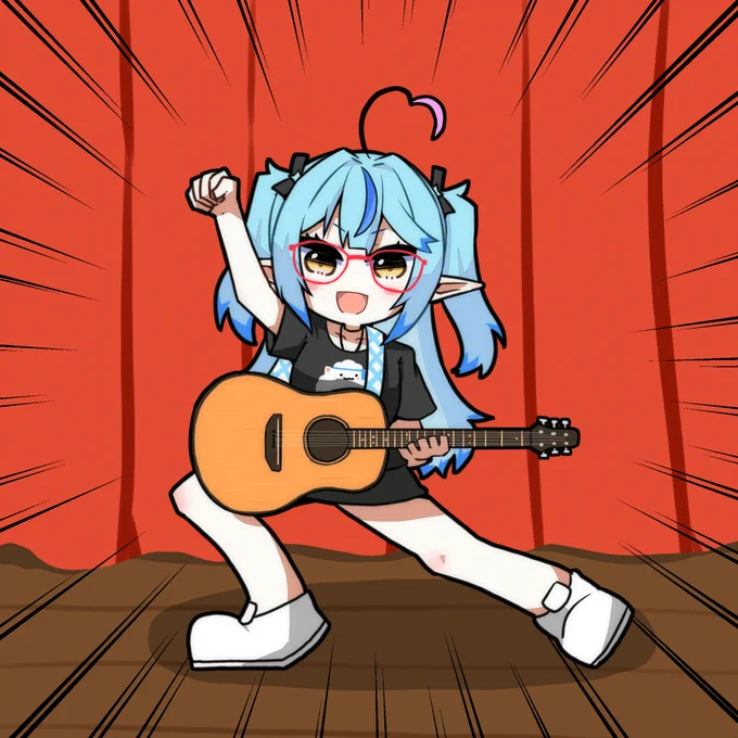#LamyArt #らみらいぶ
祭りでノリノリなラミィちゃん(なお無音) 