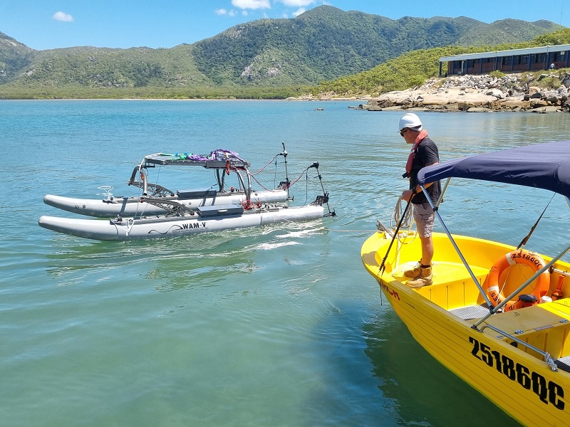 aims_gov_au's tweet photo. With the 2022 Maritime #RobotX Challenge in their sights, @JCU engineering students were amongst the first to use #ReefWorks tropical marine technology test range to trial their WAM-V. ReefWorks is an AIMS initiative supported by @qldgov.
More: https://t.co/8UqT91p0eZ
📸JCU https://t.co/gQaBqgfCj5