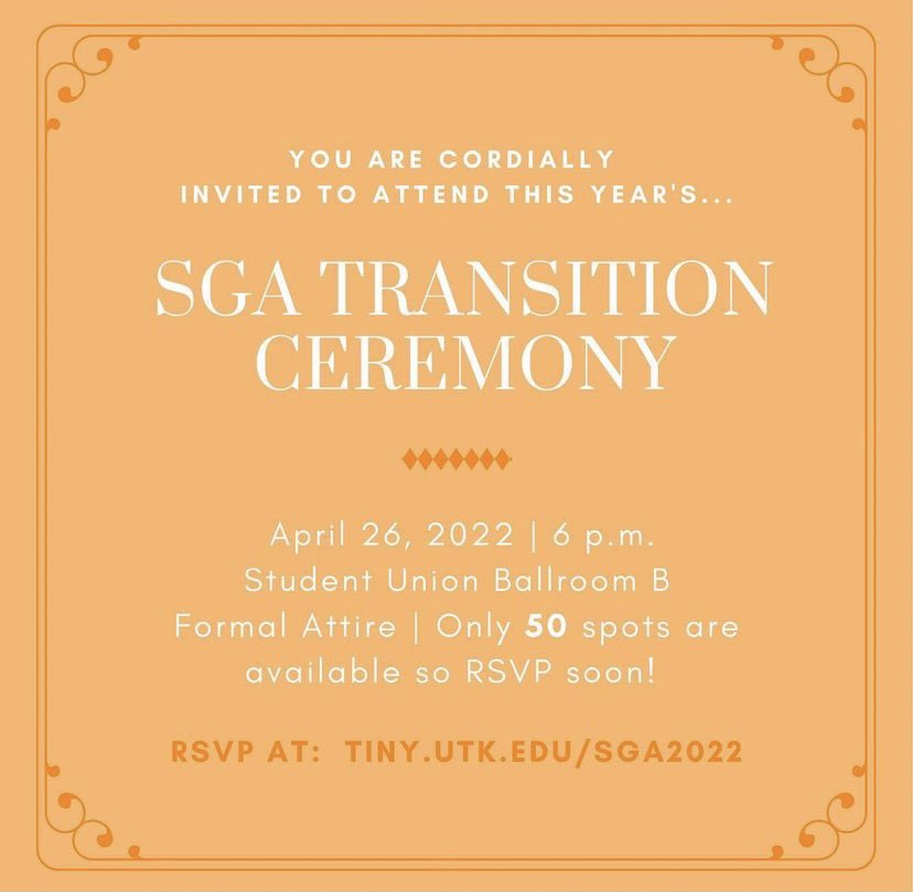 Hey Vols 🧡 You don’t want to miss this! We are very excited to share our accomplishments from the past year with you all at the ceremony! Also the chance to shout out some of the people who made it all possible 🤩 RSVP NOW!
