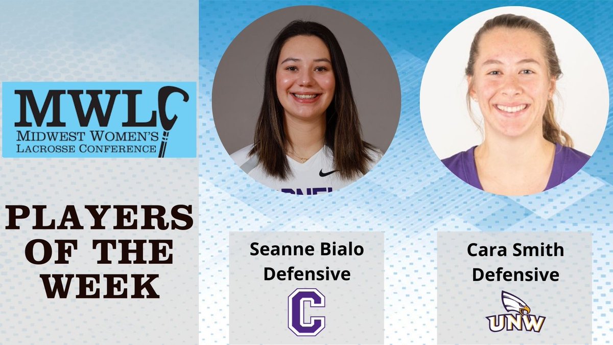 .<a href="/CornellRams/">Cornell Rams Athletics</a> @cc_wlacrosse <a href="/unweagles/">UNW Eagles</a> Swift, Wiebold, Bialo, Smith earn MWLC weekly awards. 
midwestlaxconference.prestosports.com/sports/wlax/20…