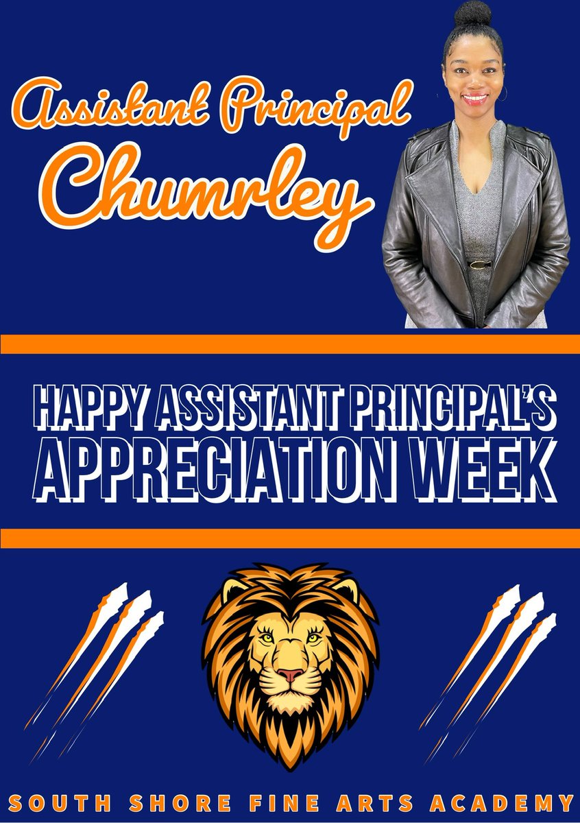 Happy Assistant Principal’s Appreciation Week to one of the hardest working A.P.’s in the district. We want you to know that you are appreciated!!

#thebestarewithcps #chipubschools  #southshorefineartsacademy #assistantprincipal #assistantprincipalsweek 
#chicago