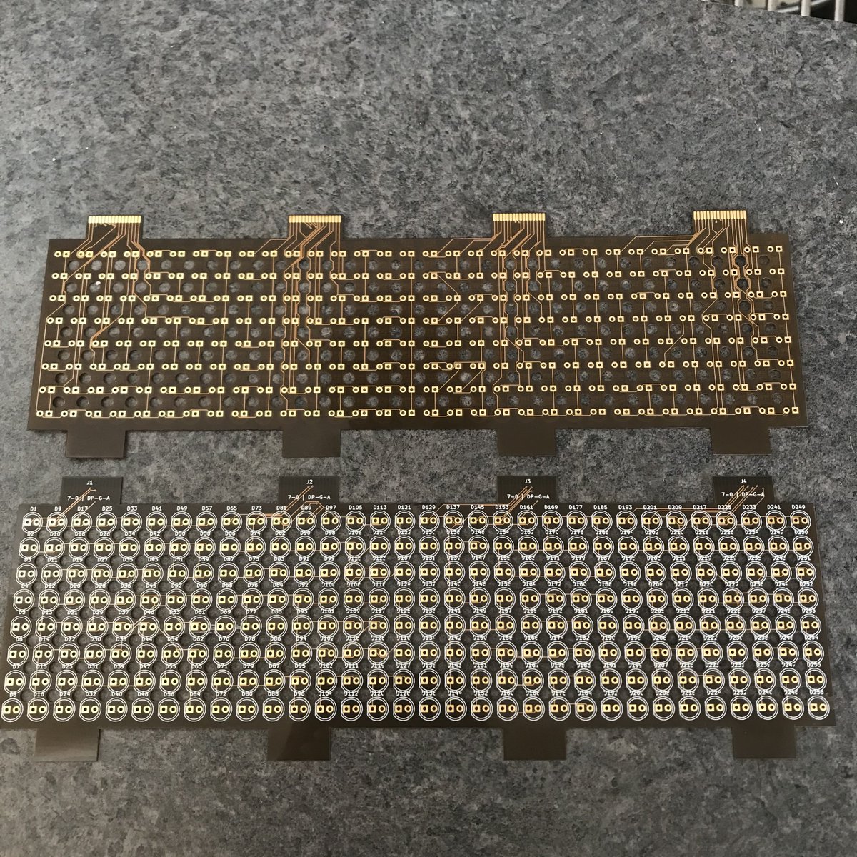 CyberJoules's tweet photo. 2nd set of boards for the Daft Punk helmet came in today!! 🎉

Now waiting for all the components to come in https://t.co/K1leJLCyZ1