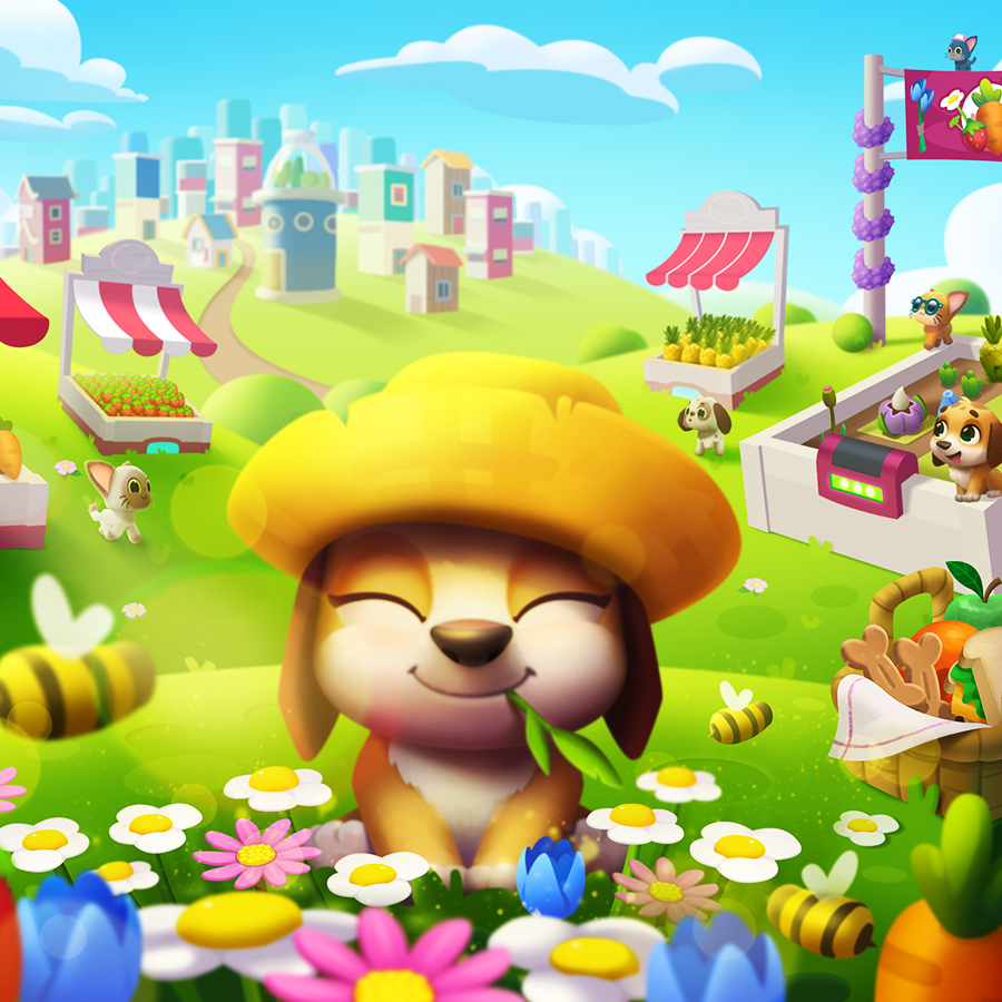 Not long left to enjoy this limited-time Petopia event only available on the Pet Rescue Saga app! 🐶

Create your own beautiful Spring city for all your rescued pets! 🌱
