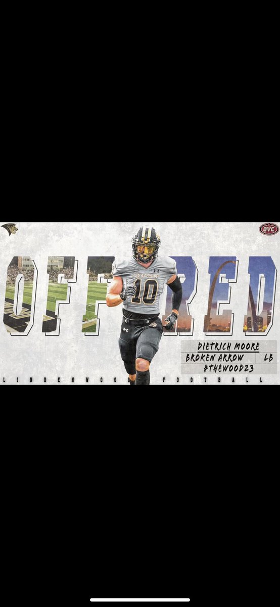 Dietrich Moore🥀 (@moore_dietrich) on Twitter photo I am blessed and excited to receive my first D1 offer from THE UNIVERSITY OF LINDENWOOD ! <a href="/stugfb/">Jed Stugart</a> <a href="/_CoachGoose/">Jarrett Grabbe</a> <a href="/LindenwoodFB/">Lindenwood Football</a> I am blessed and excited to receive my first D1 offer from THE UNIVERSITY OF LINDENWOOD ! <a href="/stugfb/">Jed Stugart</a> <a href="/_CoachGoose/">Jarrett Grabbe</a> <a href="/LindenwoodFB/">Lindenwood Football</a>