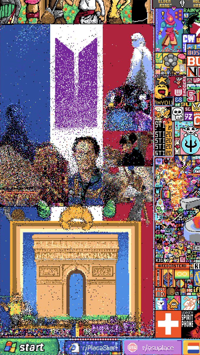 TrackNemo's tweet image. Allez les français !!! Mettez tous votre pixel !!!! Montrer que vous êtes les plus forts 🔥🔥 #pixelwar #PixelWars