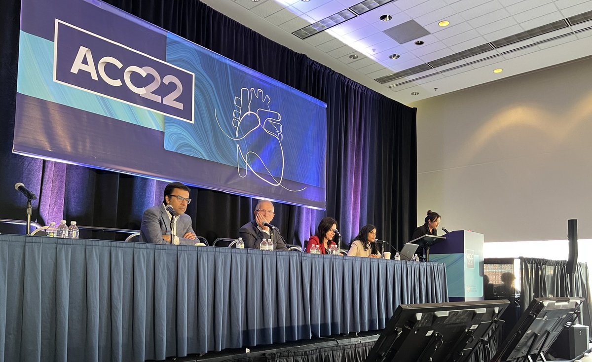 Joanne Gomez-Arnold (@joannegomezmd) on Twitter photo Is the Rising Mortality In the US due to Increased Arrhythmias? Honored to be part of this discussion @ACC22 by <a href="/KTamirisaMD/">Kamala Tamirisa MD</a> & <a href="/MarmarVaseghiMD/">Marmar Vaseghi MD PhD</a>! Thanks Dr. Noel Bairey Merz, Dr. Roopinder Sandhu & <a href="/JanetWeiMD/">Janet Wei MD</a>!
<a href="/uelkayam/">Uri Elkayam , MD</a> <a href="/MelindaDavisMD/">Melinda Davis</a> <a href="/FaisalMMerchant/">Faisal Merchant</a> <a href="/PriyaFreaneyMD/">Priya M. Freaney, MD</a> <a href="/avolgman/">AnnabelleVolgman MD</a> Is the Rising Mortality In the US due to Increased Arrhythmias? Honored to be part of this discussion @ACC22 by <a href="/KTamirisaMD/">Kamala Tamirisa MD</a> & <a href="/MarmarVaseghiMD/">Marmar Vaseghi MD PhD</a>! Thanks Dr. Noel Bairey Merz, Dr. Roopinder Sandhu & <a href="/JanetWeiMD/">Janet Wei MD</a>!
<a href="/uelkayam/">Uri Elkayam , MD</a> <a href="/MelindaDavisMD/">Melinda Davis</a> <a href="/FaisalMMerchant/">Faisal Merchant</a> <a href="/PriyaFreaneyMD/">Priya M. Freaney, MD</a> <a href="/avolgman/">AnnabelleVolgman MD</a>