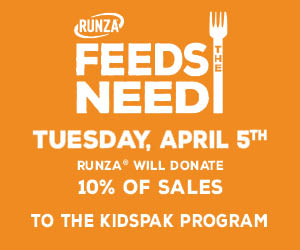KidsPakCO's tweet photo. Tomorrow (Tues. Apr. 5) is our second yearly fundraiser at Runza (2204 N Lincoln in #LovelandCO). Drop by  for  good food &amp; keep an eye out for our signs, table tents, and brochures. We hope to see many of you there tomorrow. Thank you all for helping KidsPak in #FeedingTheFuture https://t.co/ltLnTJGNF0
