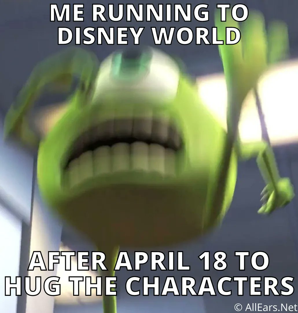 AllEarsNet's tweet photo. The excitement is REAL ๐ฅณ Which Disney character are YOU most excited to hug again? https://t.co/gY3wRF2dDd