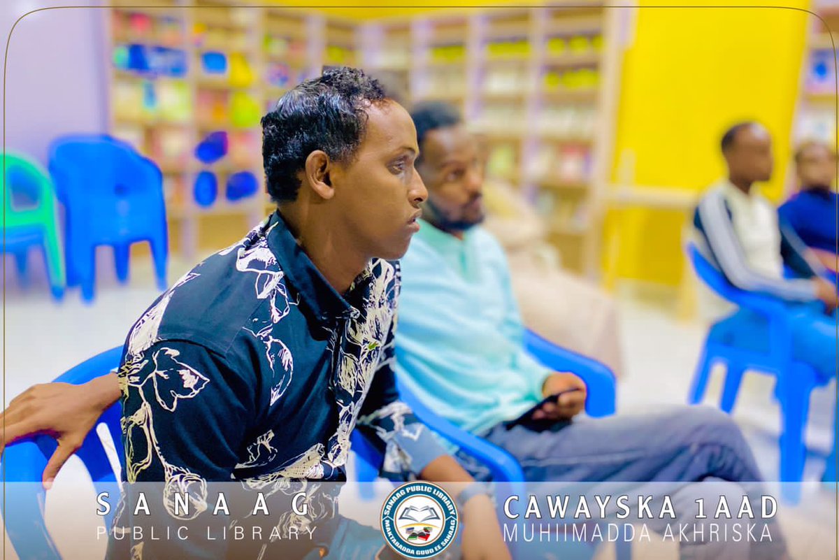 SanaagLibrary's tweet photo. Maktabaddu waxay bulshada uqaban doontaa Ramadaanta cawaysinno aqooneed, caawa ayayna soo qabanqaabisay kii u horeeyay kaas oo lagaga hadlayay sida uu qofku u xoojin karo xirfadiisa Akhriska. https://t.co/VJuNsOFxJi