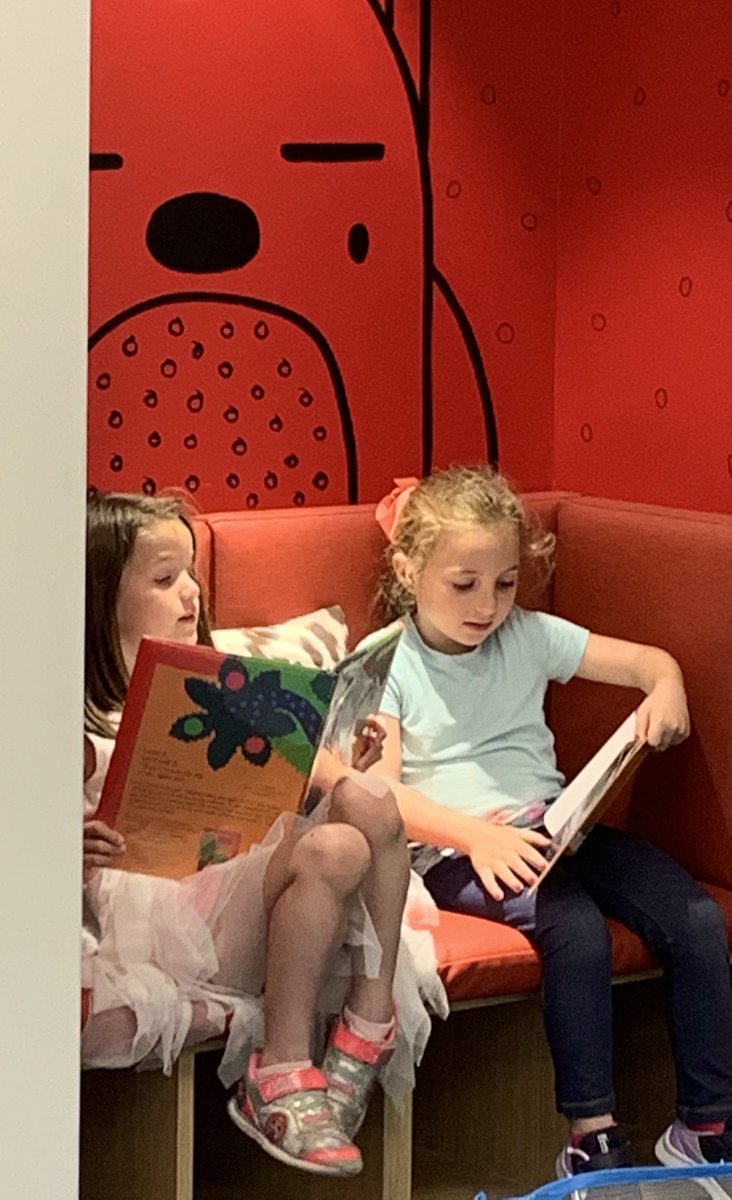 BESbooklady's tweet photo. Nothing warms my heart more on National School Librarian Day than seeing some of our kinder @BESTexans finding cozy spots to enjoy their library books! #BESlib #gcisdlib #lovebooks https://t.co/6ef3MamvpG