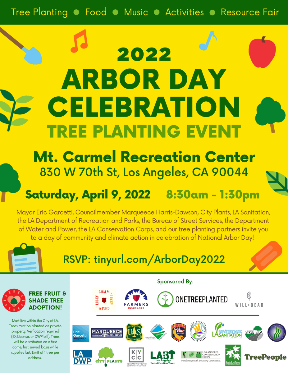 CalStateLAServe's tweet image. Need a volunteer opportunity for a day? Here&apos;s your chance, this Arbor Day event will feature food, music, activities, tree planting, a resource fair, and a chance to serve you community for a day. But don&apos;t forget, you can also find more service opportunities on Eagle Connect!