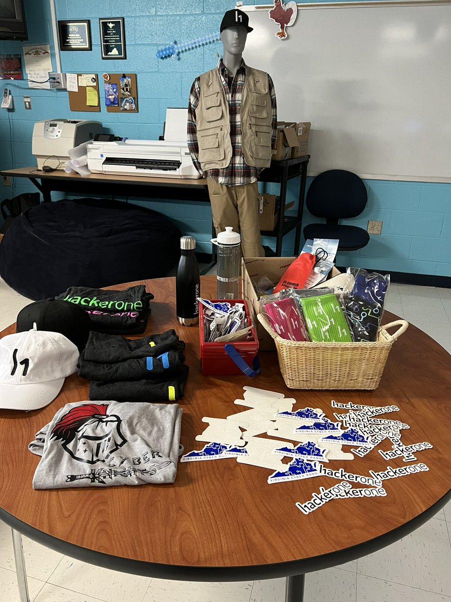 SHSCyberKnights's tweet image. CTF Week is upon us! Challenges are ready! Swag Table is set! Beware of the physical challenges! ๐ Do you have what it takes to win it all! Happy Hacking Cyber Knights! XOXO Cyber Girl ๐ฉ๐ผโ๐ป@kristi_rice #CloudCTF #CyberSecurity #hackers @VaCyberRange @Hacker0x01 @SpotsySchools