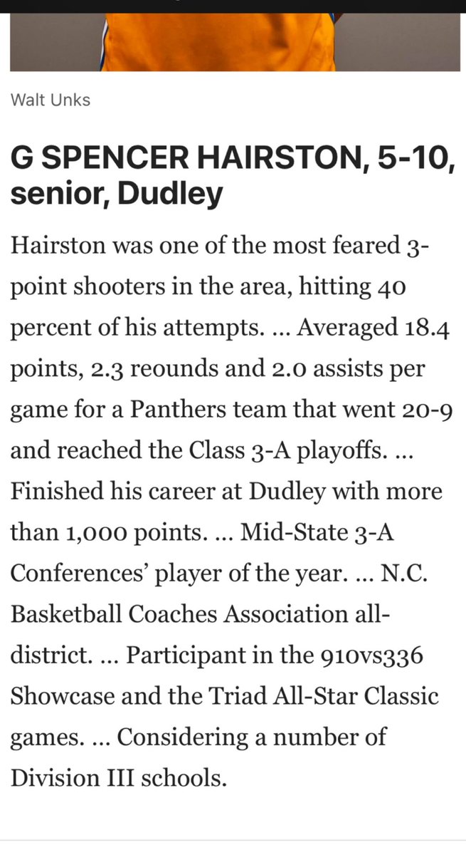 spence2k1's tweet photo. Blessed being voted 1st Team All Area @DudleyBball #AGTG https://t.co/UAqG8HKF41