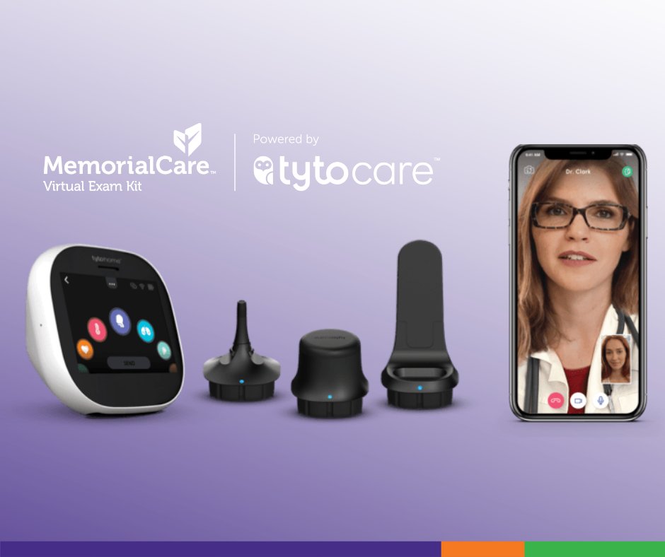 MemorialCare (@memorialcarehs) on Twitter photo We’re excited to announce the latest addition to our virtual care services, the MemorialCare Virtual Exam Kit powered by <a href="/TytoCare/">TytoCare</a>. This handheld device allows you to perform guided medical exams with your provider from the comfort of home. Learn More: memorialcare.org/virtual-exam-k… We’re excited to announce the latest addition to our virtual care services, the MemorialCare Virtual Exam Kit powered by <a href="/TytoCare/">TytoCare</a>. This handheld device allows you to perform guided medical exams with your provider from the comfort of home. Learn More: memorialcare.org/virtual-exam-k…