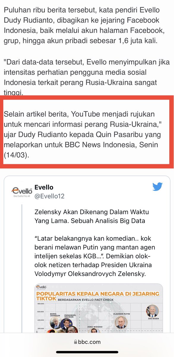 DudyRudianto's tweet photo. Penelitian ini menunjukkan jika youtube menjadi rujukan dlm mendapatkan berita dgm akurasi yg baik. 

Penelitian ini sejalan dgn hasil pengamatan serupa di @Evello12 bahwa Youtube telah menjadi rujukan  pengguna internet mendapatkan berita. https://t.co/A8XM5m8wSF
