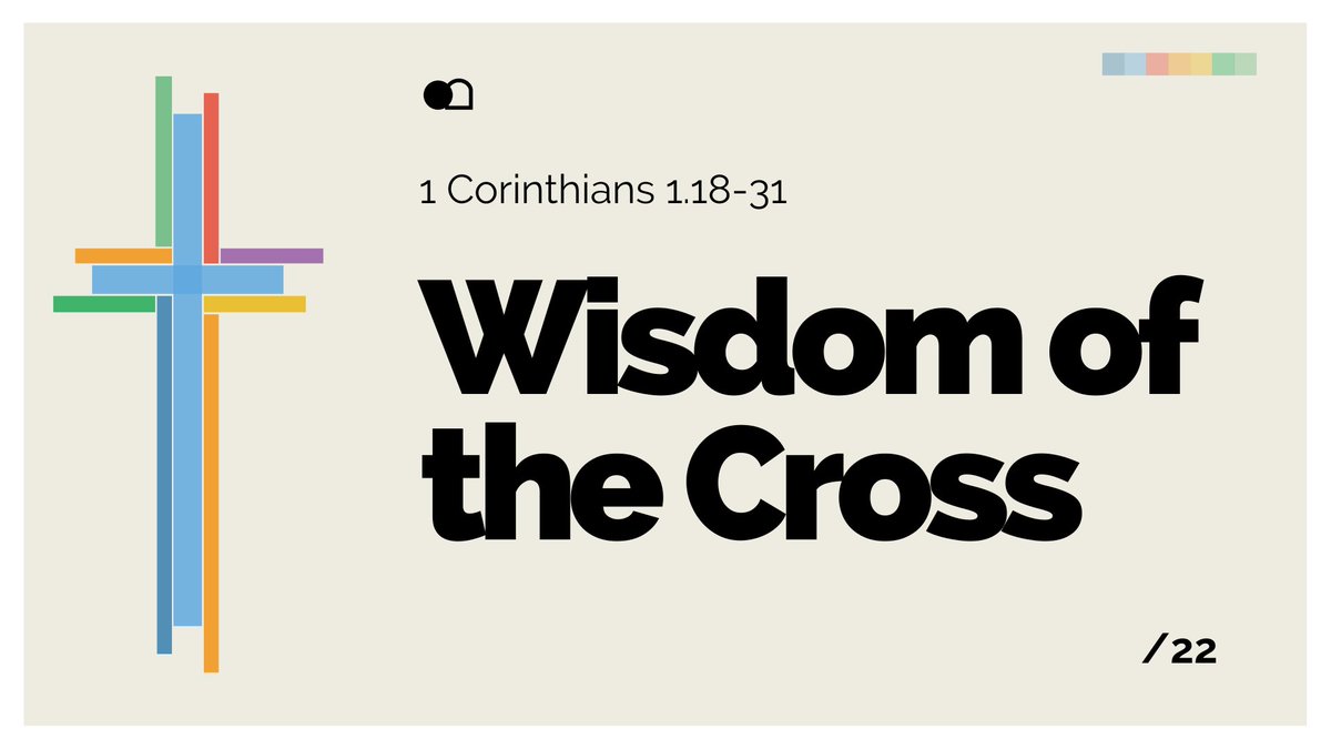 What is the wisdom of the cross? God uses the best means - the cross - to accomplish the best goal - save fallen humanity. We grow through Bible study together - mailchi.mp/2f8b0095ae5e/b…