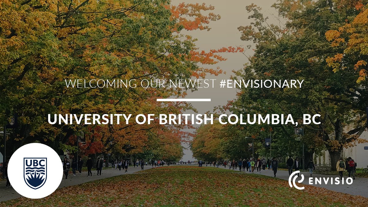 Envisio (@envisioinc) on Twitter photo Our newest envisionary shares the same hometown as Envisio! We'd like to give a warm welcome to <a href="/UBC/">University of British Columbia</a> - we're looking forward to helping you further student ambitions by tracking your performance measures and reporting your results.
#strategicplans Our newest envisionary shares the same hometown as Envisio! We'd like to give a warm welcome to <a href="/UBC/">University of British Columbia</a> - we're looking forward to helping you further student ambitions by tracking your performance measures and reporting your results.
#strategicplans