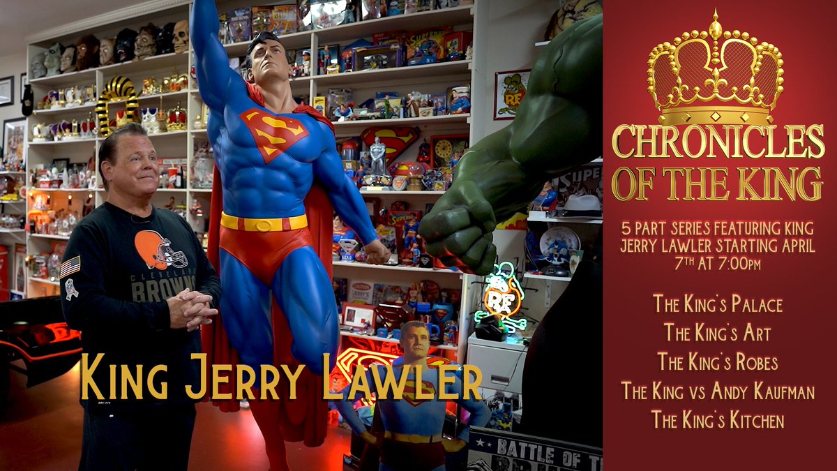 Aycorp Media (@aycorpmedia) on Twitter photo ⚠️ 3 Days until the Premiere ⚠️
👑 Chronicles of the King 👑
5 part series about <a href="/JerryLawler/">Jerry Lawler</a> 🚨 Premiers April 7th, 7:00PM CST
Exclusively on all of the Aycorp Media Networks and YouTube
youtube.com/c/AycorpMedia
You Don't want to Miss it!
<a href="/BarryAycock/">Barry Aycock PhD</a> ⚠️ 3 Days until the Premiere ⚠️
👑 Chronicles of the King 👑
5 part series about <a href="/JerryLawler/">Jerry Lawler</a> 🚨 Premiers April 7th, 7:00PM CST
Exclusively on all of the Aycorp Media Networks and YouTube
youtube.com/c/AycorpMedia
You Don't want to Miss it!
<a href="/BarryAycock/">Barry Aycock PhD</a>