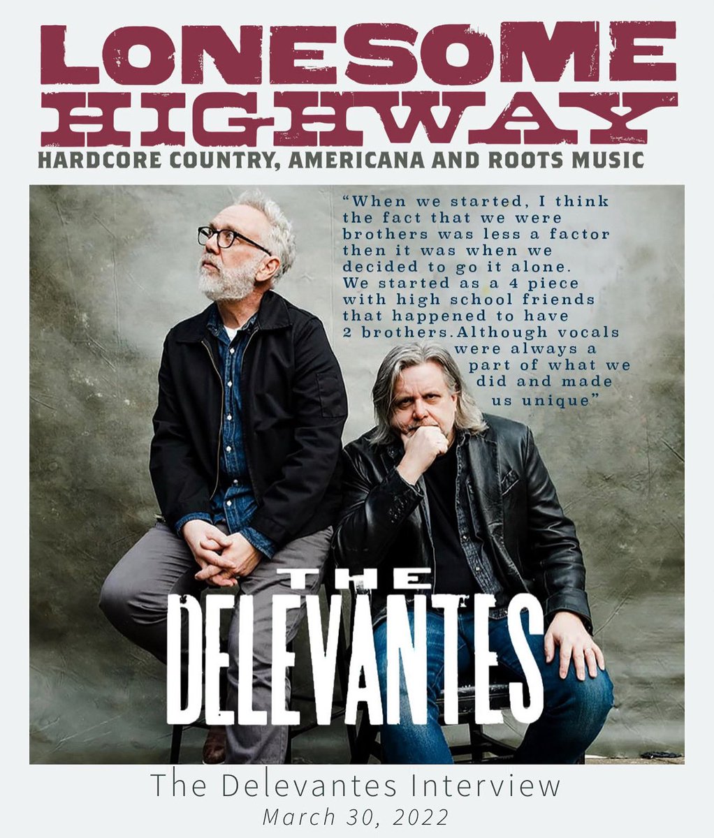 TDelevantes's tweet photo. Thanks to @StephenRapid for the interview. #lonesomehighwaymag #delevantes #garrytallent #musicgraphicdesign #altcountry #americanamusic
https://t.co/JTMMd0X4CO https://t.co/F5e0c3TCVg