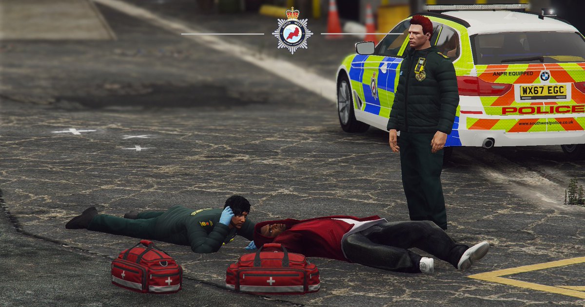 SWRPC_6001's tweet photo. This evening Ambulance Crews attended 2 males who had been attacked, Emergency Ambulance Crews assesed the patients, causing them to find a Brain Bleed, this was treated by Critical Care Teams and the patient was transported to A&amp;E

@SouthWestRPC21 @SWAST_SWRPC 

#fictional https://t.co/pmDpI80qqM