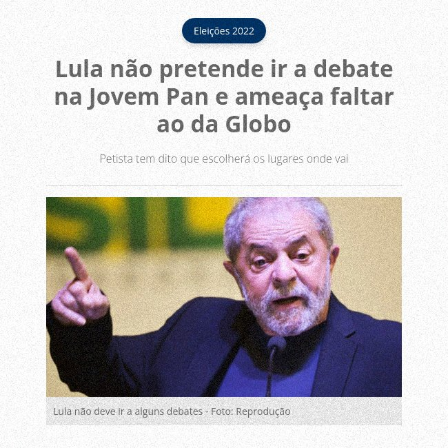 Beeelissima's tweet photo. Lula não pretende ir a debates, e o Bozo foi em algum? Ele ganhou a eleição sem ir, e agora já diz que não vai de novo. Ambos são arregoes.  Já podemos começar a conversar sobre uma terceira opção? Ou vcs ainda estão entre um Ladrão ou um Genocida? 
#LulaArregao #BolsonaroArregao https://t.co/l7Jgv0jgAF