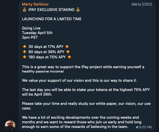 iPay_Token's tweet photo. Staking is coming!! #iPayToken https://t.co/hvyBZCA4GL