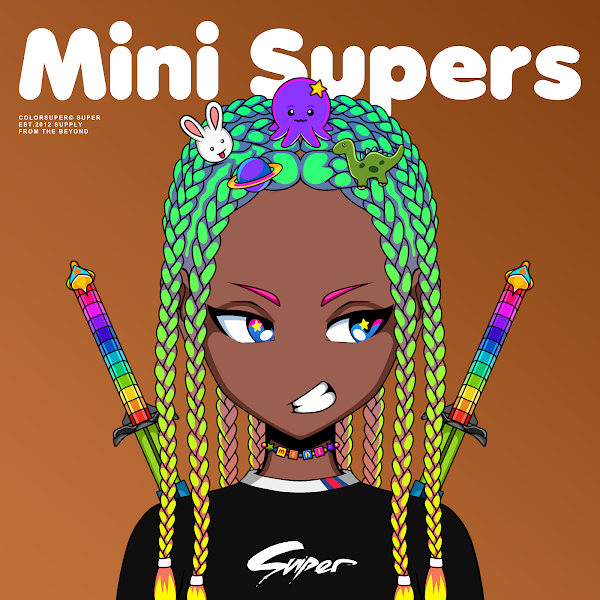 seryiEBT's tweet photo. @FlurETH #minisupers by #colorsuper All around inclusive and beautifully complex art that pops at you! Can't go wrong with any mini supers !!!!! https://t.co/GOjYY9tmn1