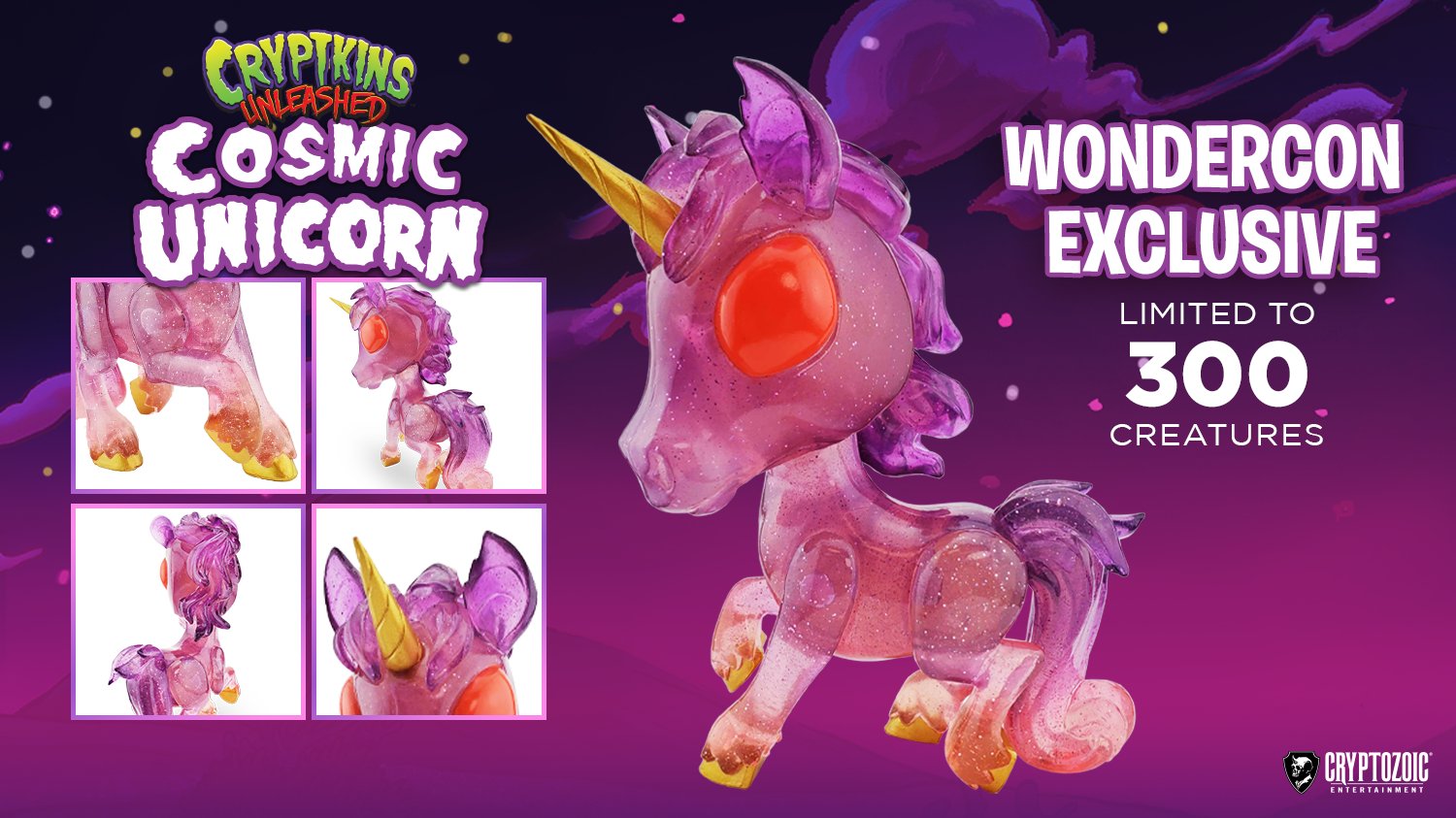 Cosmic Dragon Cryptkins Vinyl Figure Comic Con at Home Exclusive LE 300 In Hand 
