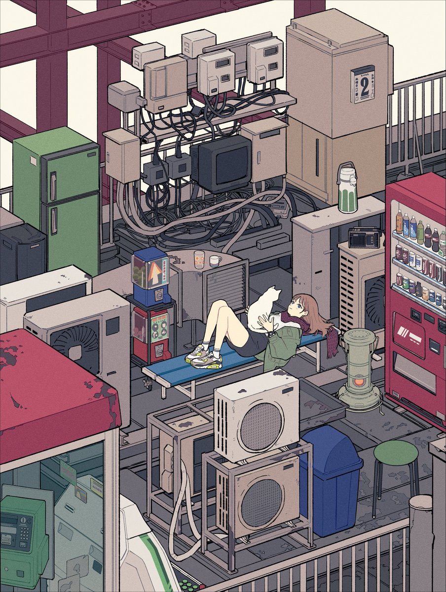 「屋上 」|𝘁𝗮𝗿𝗼𝘂𝟮のイラスト