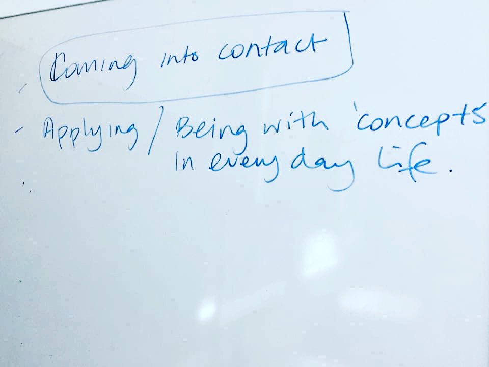 BoucherArts's tweet photo. How are you as a teacher accountable to the knowledges/ideas you bring into the classroom? And/or the knowledges you are gathering? How does thinking through/with leadership, advocacy &amp; activism hold a ‘living’ teaching philosophy into account? #thinkingwith @common_worlds https://t.co/6WhQNEJXgO