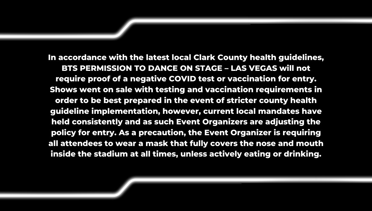 BTS Merch⁷ on Twitter "BTS Permission to Dance On Stage Las Vegas