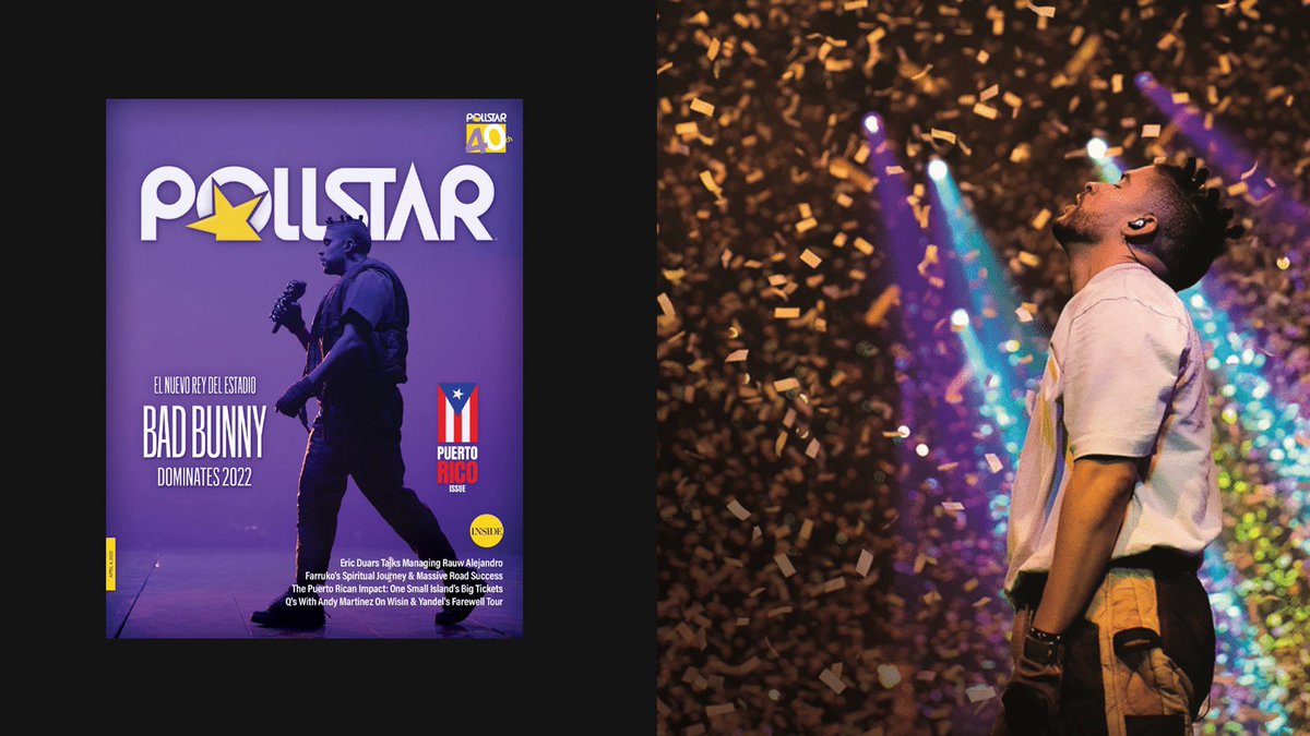 unitedtalent's tweet photo. UTA’s Jbeau Lewis (@jbeau), Toni Wallace and Nigel Meiojas are featured in the latest cover story for Pollstar discussing Bad Bunny’s (@sanbenito) record breaking stadium tour, multiple brand deals and his burgeoning acting career.

🔗 @pollstar: https://t.co/W2D6wBOu2Y https://t.co/z9xSLMaTGg