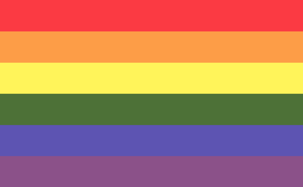 Today's pride flag colorpicked from Animal Crossing is the rainbow pride flag colorpicked from Egbert!