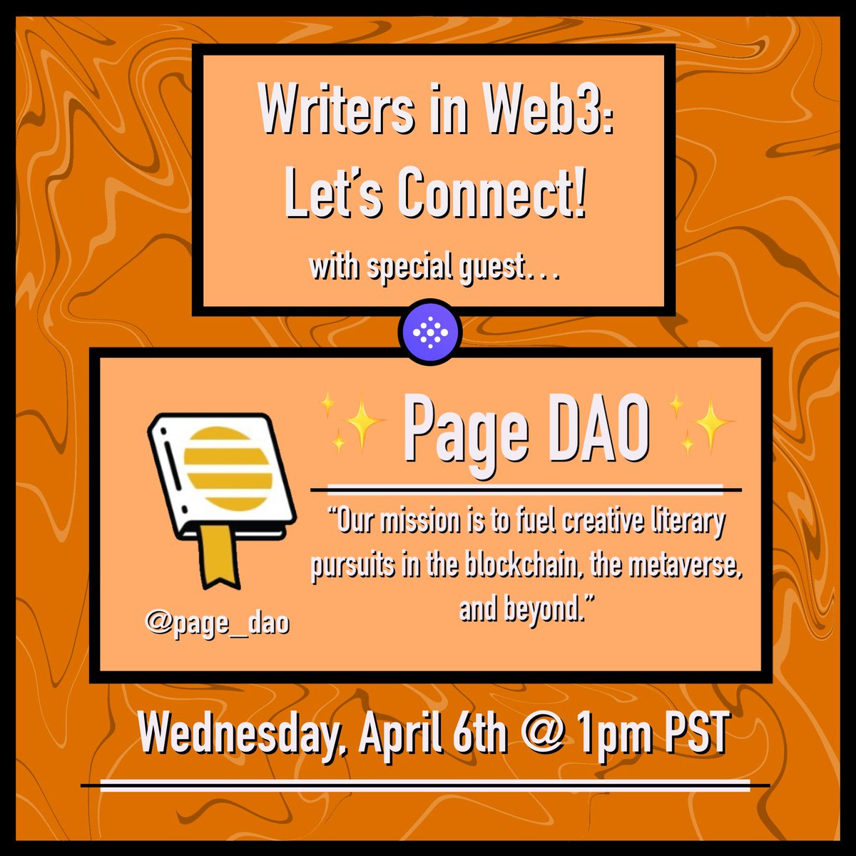 tanarchyxyz's tweet photo. 2 more days until @page_dao joins me in the Writers in Web3 space!

Wednesday, 1pm PST

This is HUGE for any writers wanting to/are already n Web3 and looking to grow! Set those reminders, and tag your writer friends and colleagues!

https://t.co/ioSduc1Bgd https://t.co/CJuNa2EvUC