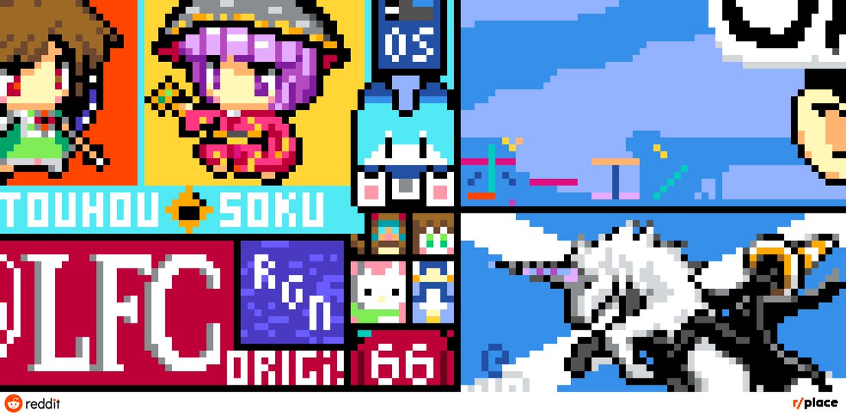 b11mech's tweet photo. /place has come to an end. 
And we made it to the end with Serval, Boss, Tsuchinoko, Gean and Pi!
It's been a great pleasure to build for the Park ^-^!!  
Enjoy the snow☃️ 
#けものフレンズ  #KemonoFriends https://t.co/afcFPFbWQM