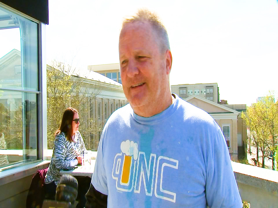 "As a student in 1982, this shirt was what I wore down here acting a fool. So it’s back."-Larry Harrelson says he's never washed this sweet T, lovingly referred to as "The Relic." Will he get to take it out for another spin on Franklin tonight?? <a href="/ABC11_WTVD/">ABC11 EyewitnessNews</a>