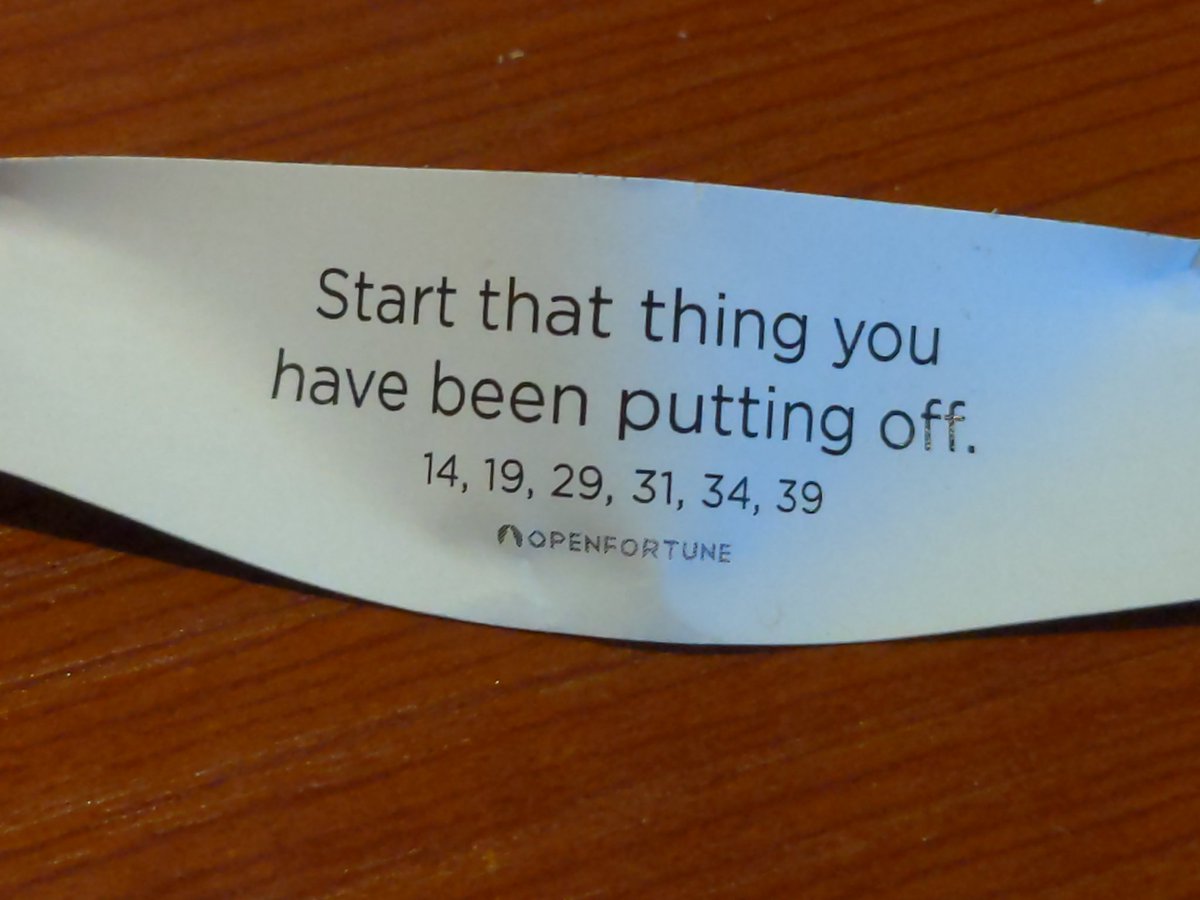 Sorry, fortune cookie, but I'm going to need you to be a little more specific..
